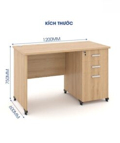 Bàn làm việc hiện đại 1m2 WK33579 - Ảnh 4