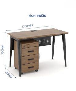 Bàn làm việc văn phòng 1m2 ANETO WK33666 Bàn làm việc văn phòng 1m2 ANETO WK33666 - Ảnh 5
