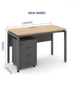 Bàn Làm Việc Hiện Đại 1m2 ANETO WK33810 Bàn Làm Việc Hiện Đại 1m2 ANETO WK33810 - Ảnh 4