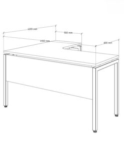 Bàn làm việc văn phòng 1m4 WK33757 Bàn làm việc văn phòng 1m4 WK33757 - Ảnh 9
