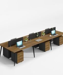 Alternative view of Cụm bàn làm việc 6 người hiện đại ANETO WC34450