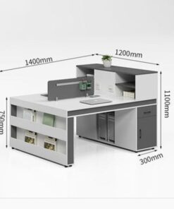 Cụm bàn làm việc 2 người cao cấp ANETO WC34592 - Ảnh 2