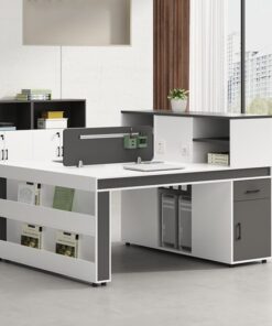 Cụm bàn làm việc 2 người cao cấp ANETO WC34592