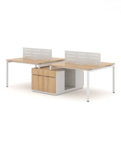 Cụm bàn làm việc 4 người hiện đại 2m8 W434853