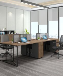 Cụm bàn làm việc nhóm hiện đại 4 người W434805