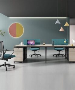Cụm bàn làm việc 4 người cao cấp W434788