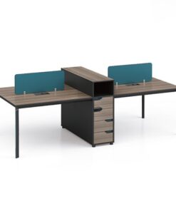 Cụm bàn làm việc 4 người hiện đại W434785 - Ảnh 2