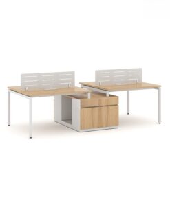 Cụm bàn làm việc 4 người hiện đại 2m8 W434853 Cụm bàn làm việc 4 người hiện đại 2m8 W434853 - Ảnh 3