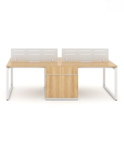 Cụm Bàn Làm Việc 4 Người 2m4 W434882 - Ảnh 2