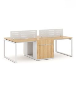 Cụm Bàn Làm Việc 4 Người 2m4 W434882 - Ảnh 3
