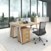 Cụm Bàn Làm Việc 2 Người Chân Tròn W234963