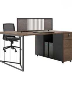 Alternative view of Cụm bàn làm việc 2 người hiện đại W234943