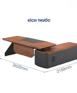 Bàn giám đốc gỗ sồi 2m6 cao cấp MS36141 - Ảnh 4