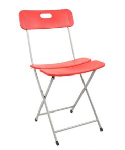 Ghế gấp văn phòng nan nhựa màu đỏ FC36431