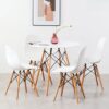 Bàn Cà Phê Eames Tròn Màu Trắng 80cm BB30479