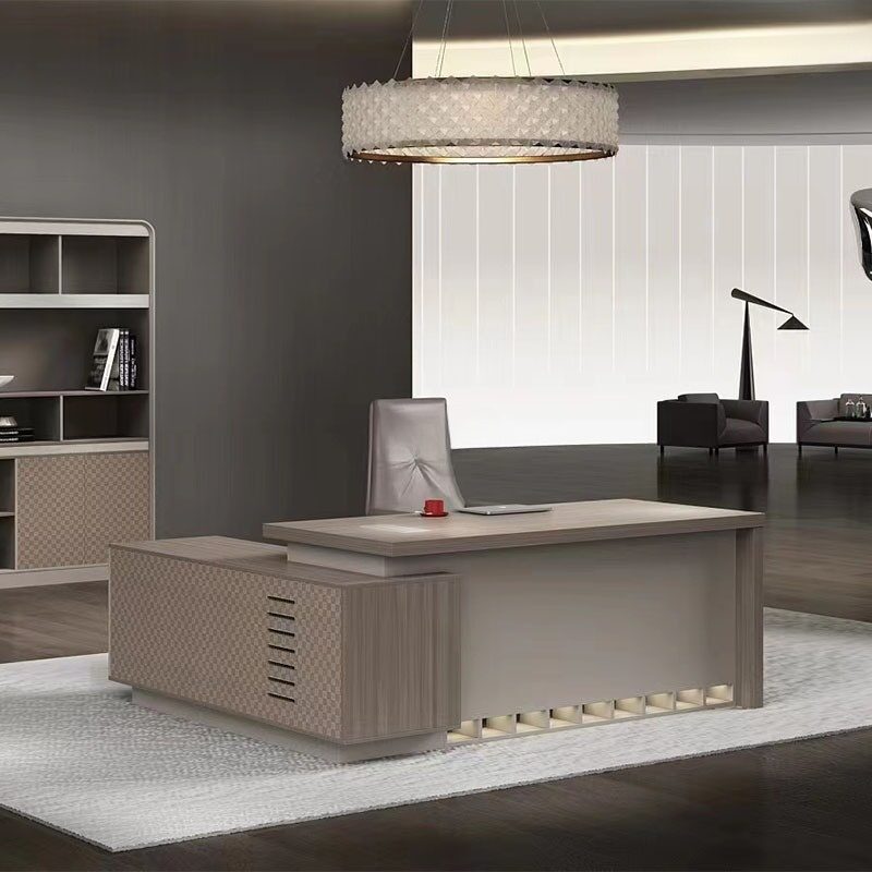 Bàn giám đốc gỗ công nghiệp chữ L
