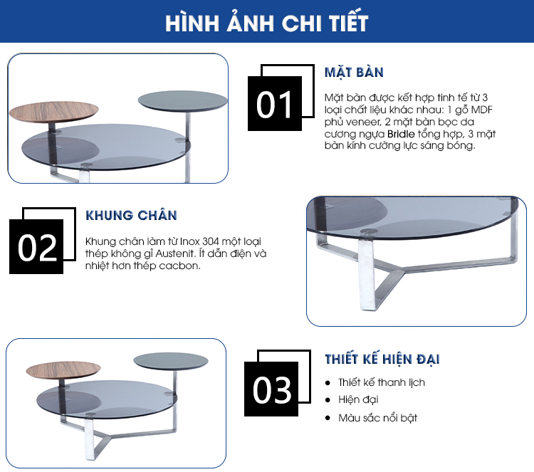 Bàn trà Skyline GT29754 aneto.vn - Nội Thất Văn Phòng