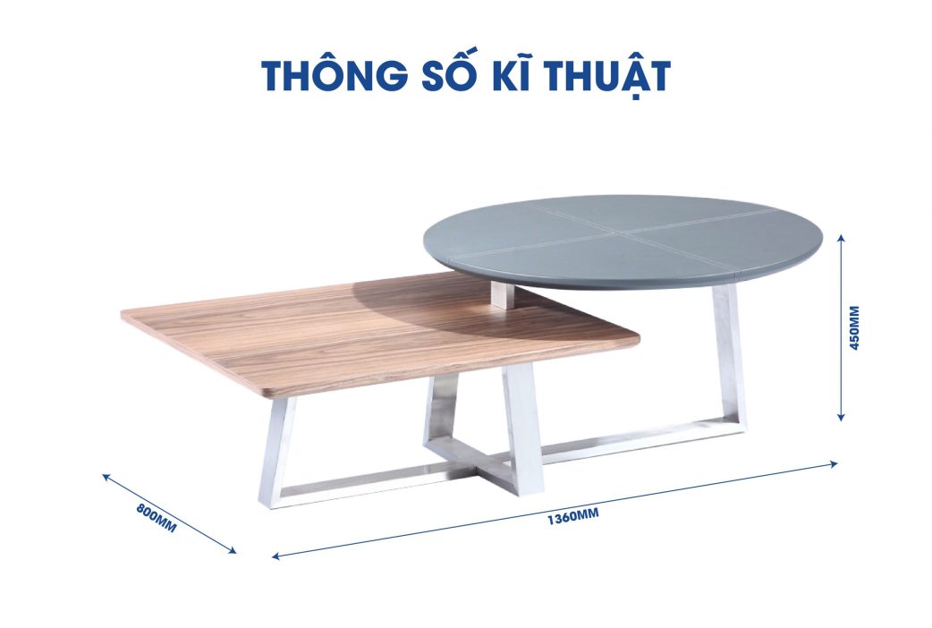 Bàn trà hiện đại Sài Gòn T-81 - GT29760 aneto.vn - Nội Thất Văn Phòng