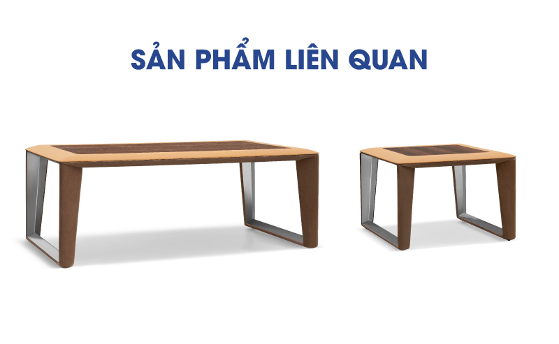 Bàn trà gỗ MDF veneer Sài Gòn 145 x 70 cm - GT29797 aneto.vn - Nội Thất Văn Phòng