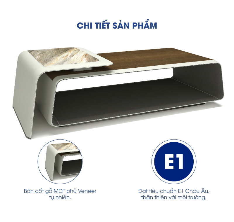 Bàn Trà Sài Gòn MDF Veneer GT29792 aneto.vn - Nội Thất Văn Phòng