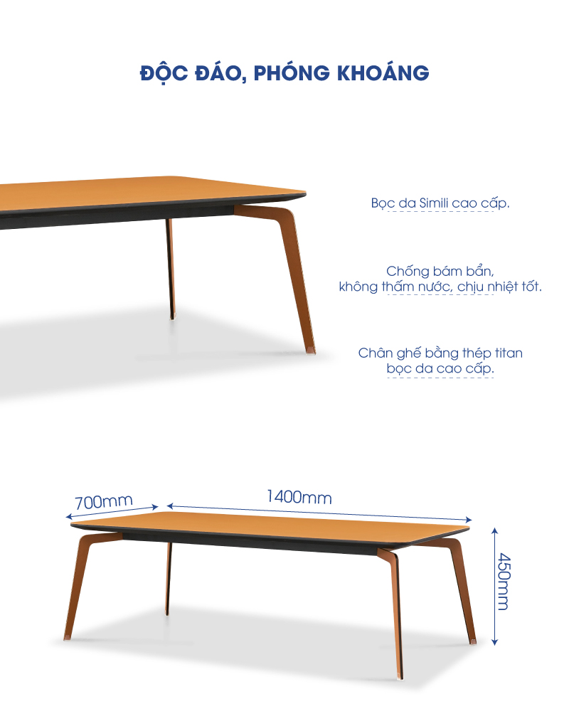 Bàn Trà MDF Veneer Phong Cách Hiện Đại GT29821 aneto.vn - Nội Thất Văn Phòng