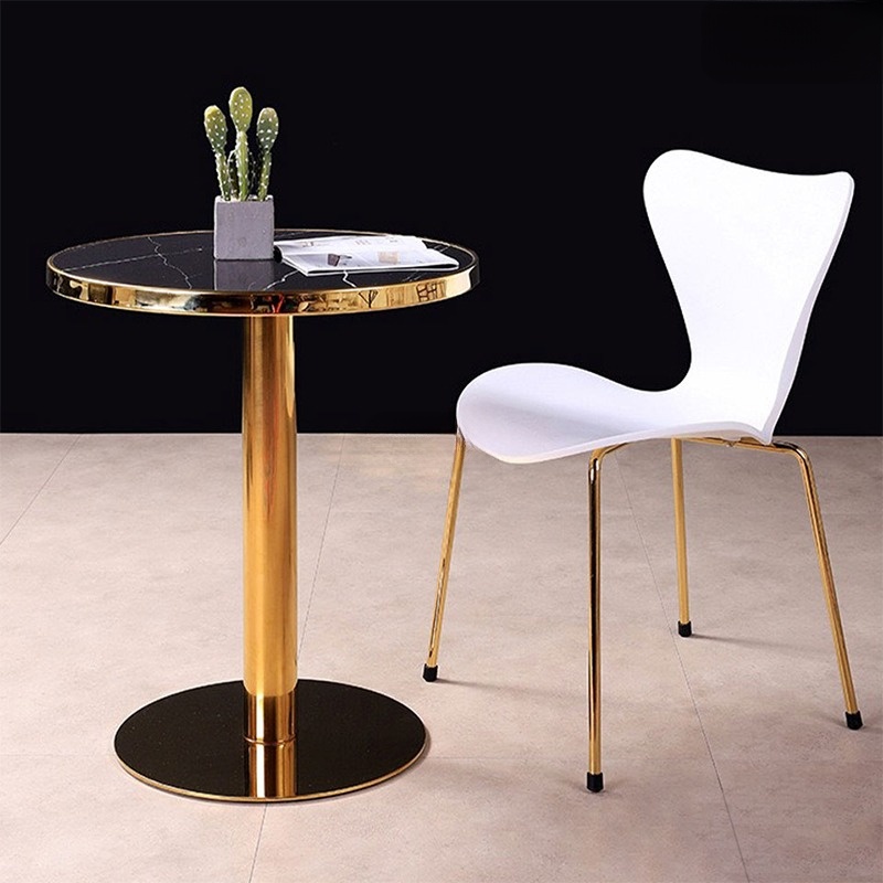 Bàn Ăn Tulip Mạ Vàng Cẩm Thạch (BB30409) aneto.vn - Nội Thất Văn Phòng