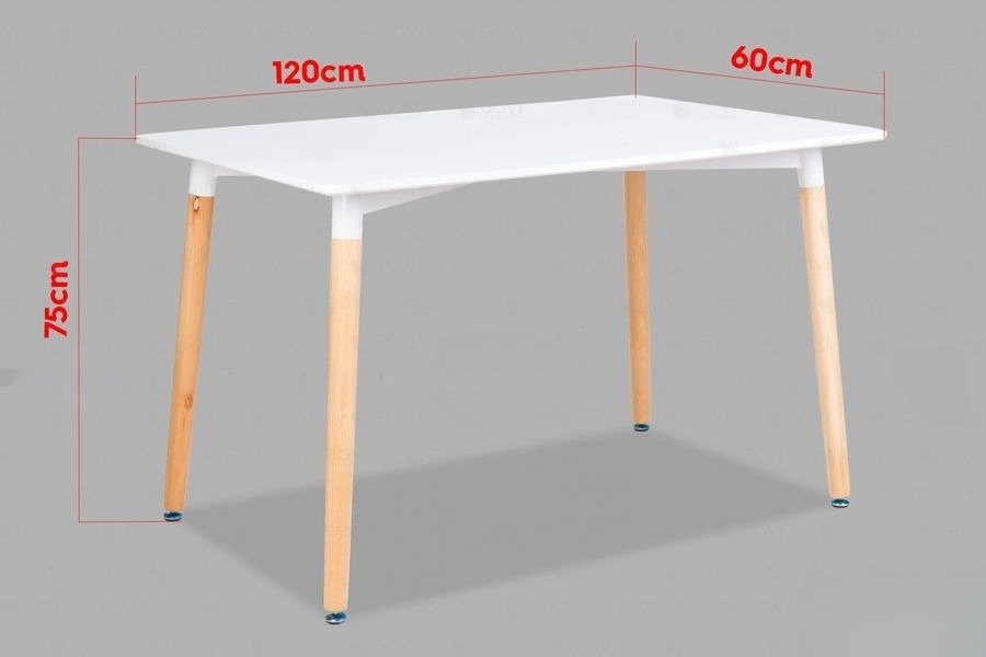 Bàn cà phê Eames Hiện đại Dài 120cm Rộng 80cm - SKU: BB30487 aneto.vn - Nội Thất Văn Phòng