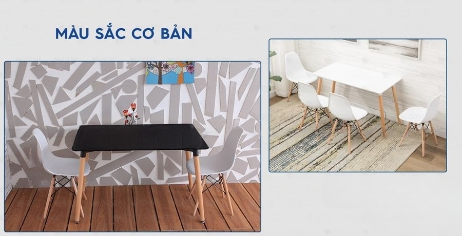 Bàn cà phê Eames Hiện đại Dài 120cm Rộng 80cm - SKU: BB30487 aneto.vn - Nội Thất Văn Phòng