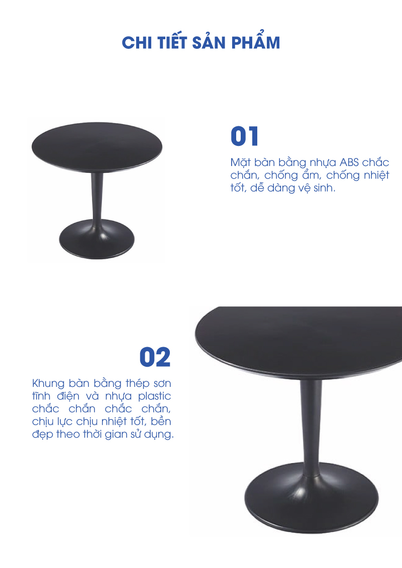 Bàn cà phê cao cấp Sài Gòn BB30519 aneto.vn - Nội Thất Văn Phòng
