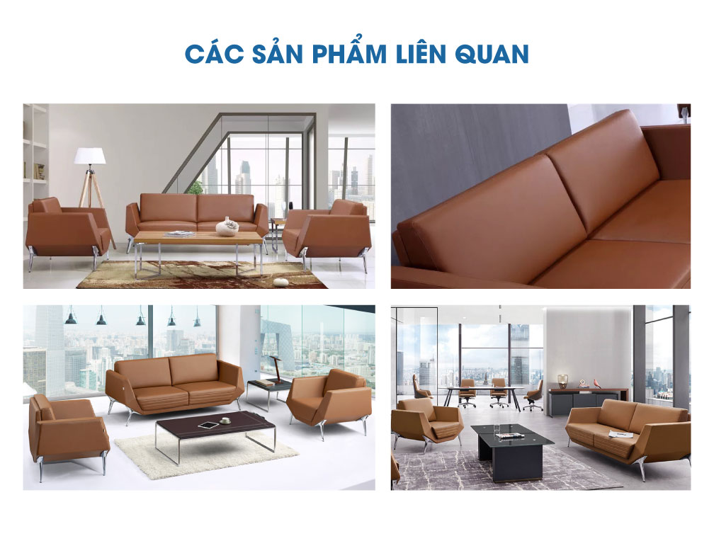 Sofa da sang trọng ANETO SB31348 aneto.vn - Nội Thất Văn Phòng