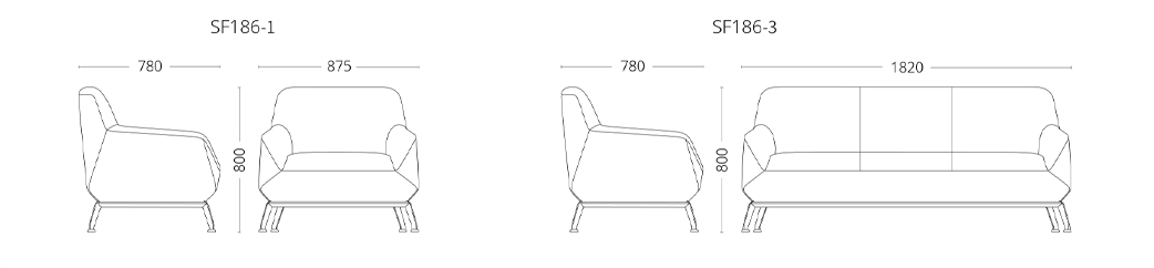 Sofa văng da cao cấp SV31463 aneto.vn - Nội Thất Văn Phòng