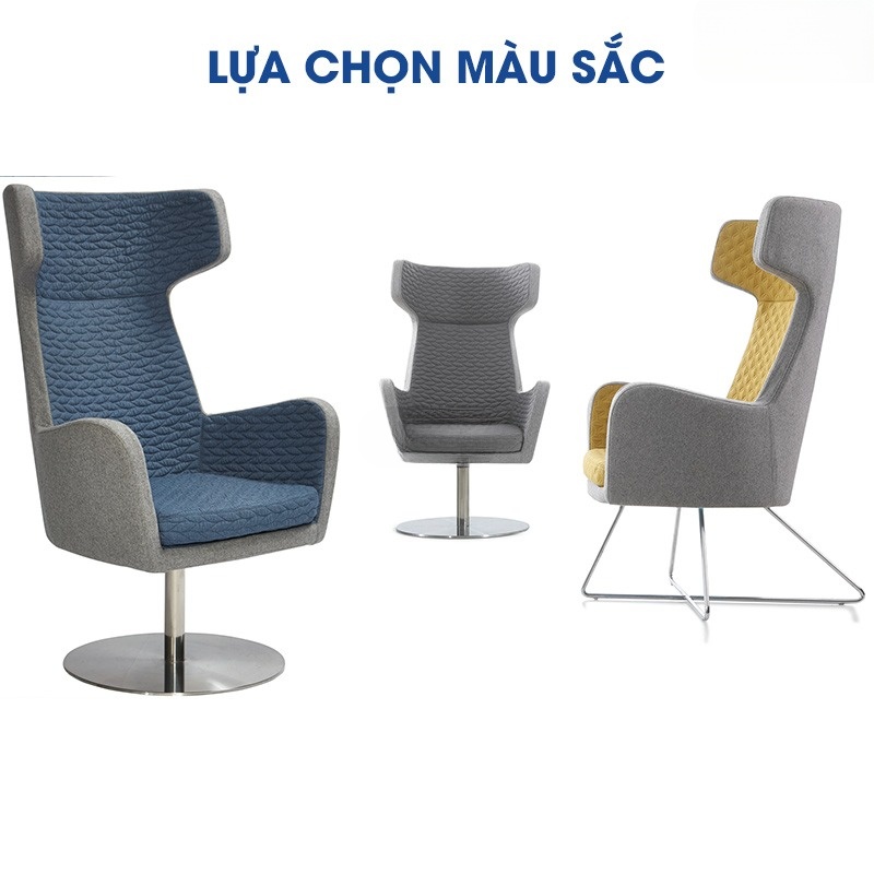 Ghế Armchair bọc nhung sang trọng cao cấp AC31774 aneto.vn - Nội Thất Văn Phòng