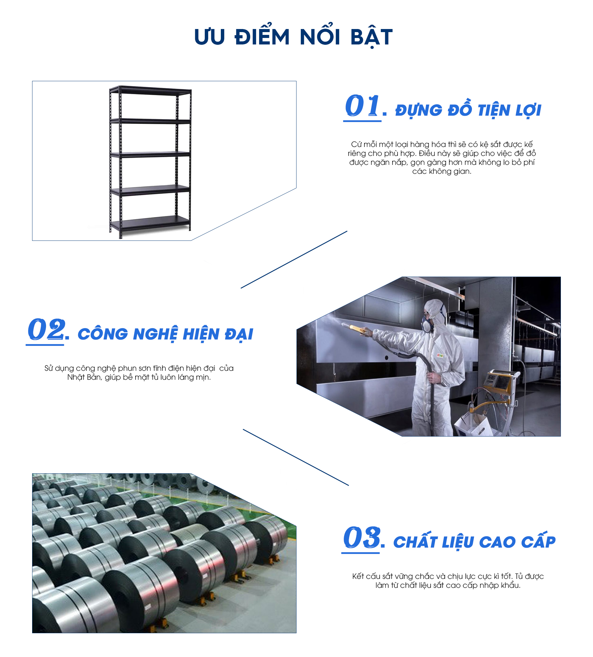 Giá kệ sắt đa năng 5 tầng tải trọng cao VL32028 aneto.vn - Nội Thất Văn Phòng