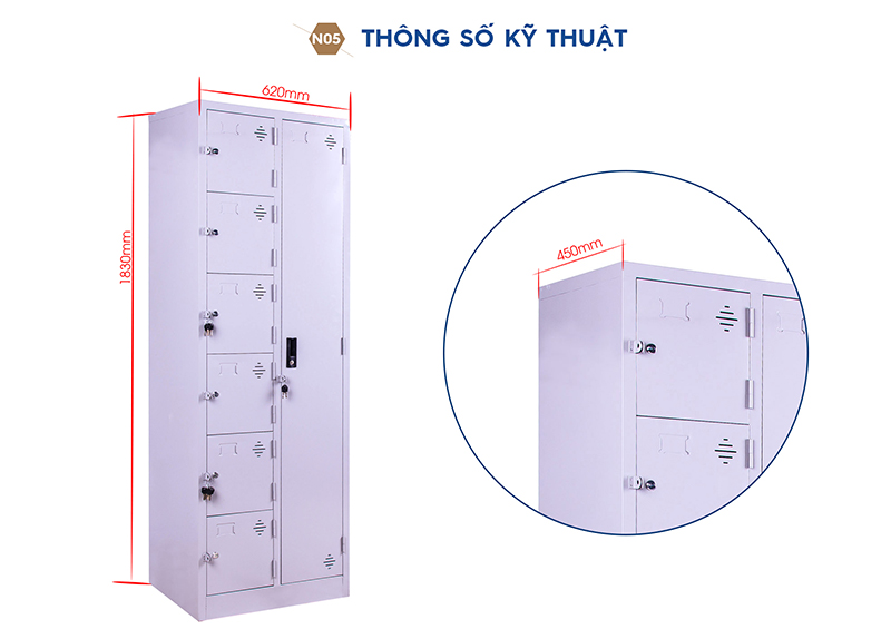 Tủ Sắt Đựng Đồ TM32102 aneto.vn - Nội Thất Văn Phòng