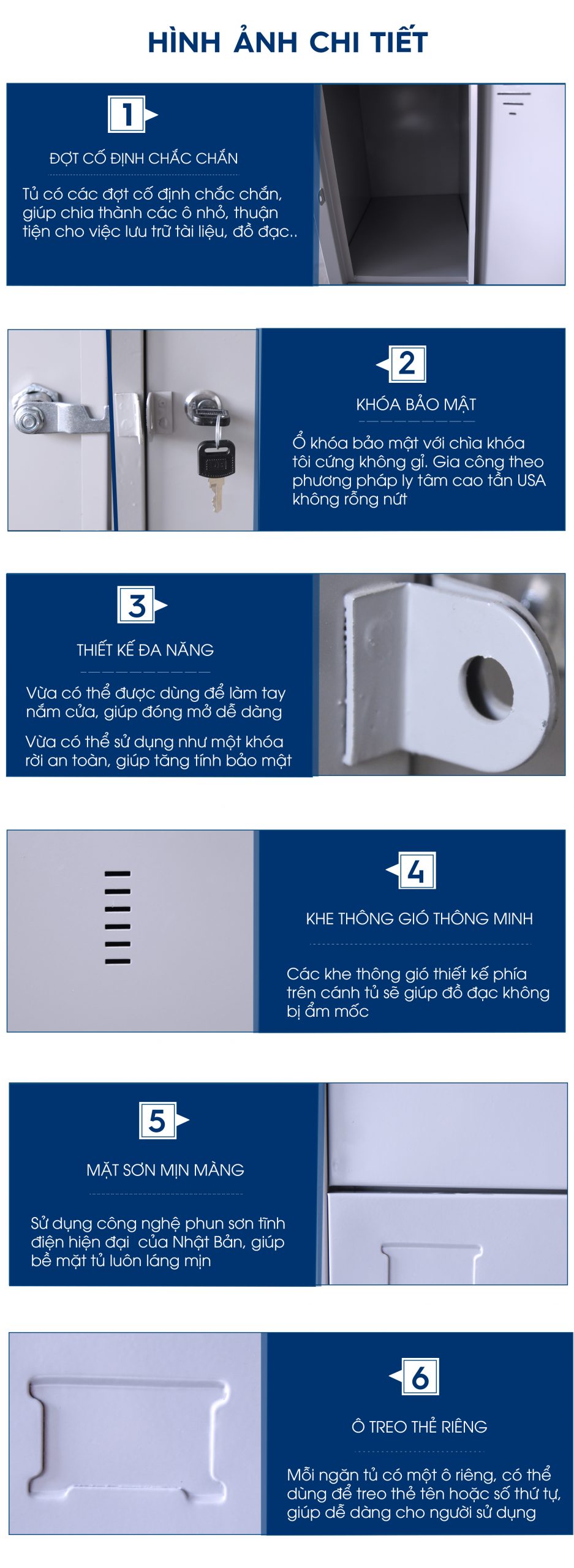 Tủ locker sắt 4 ngăn thông minh LK4C1 - TM32183 aneto.vn - Nội Thất Văn Phòng