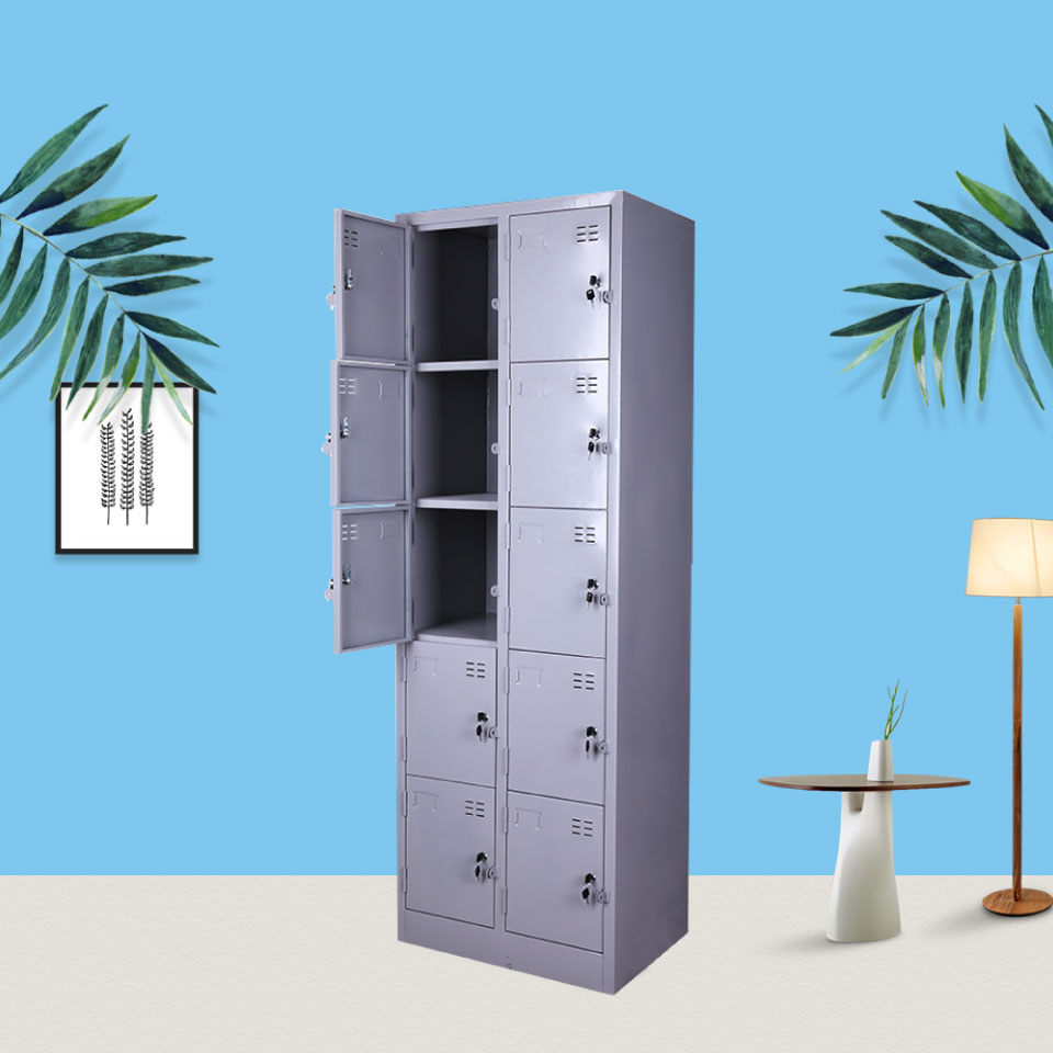 Tủ Sắt 10 Ngăn TM32161 aneto.vn - Nội Thất Văn Phòng