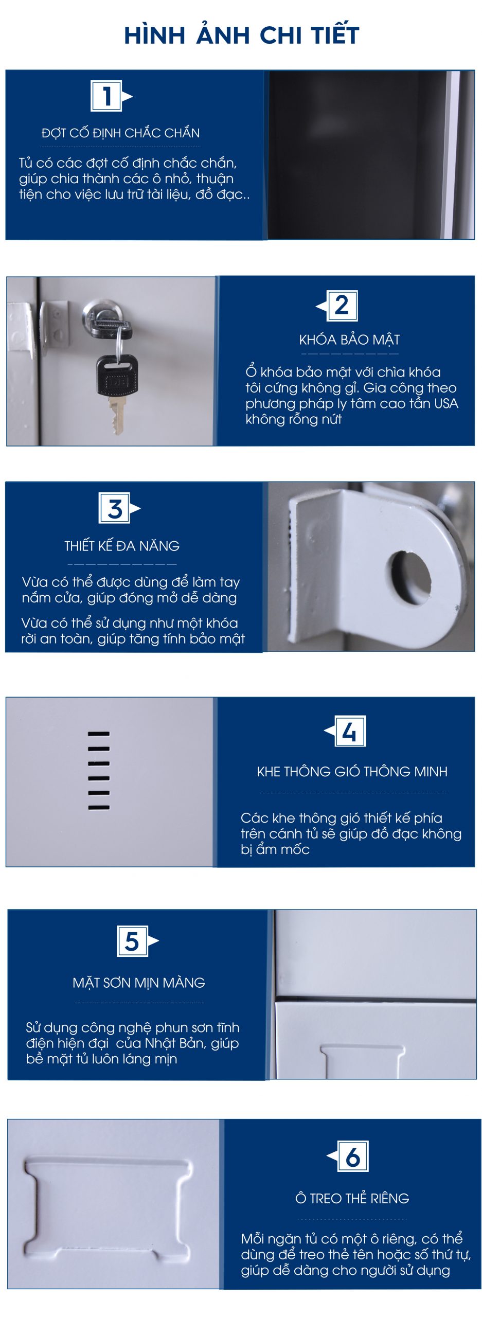 Tủ locker sắt 21 ngăn cao cấp TM32143 aneto.vn - Nội Thất Văn Phòng