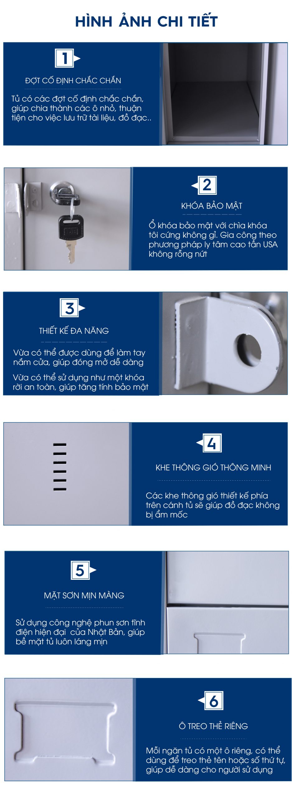 Tủ Locker Văn Phòng 30 Ngăn TM32137 aneto.vn - Nội Thất Văn Phòng