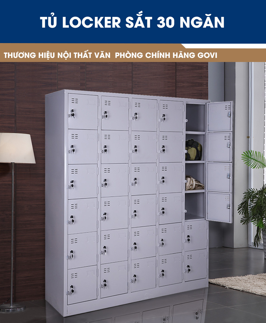 Tủ Locker Văn Phòng 30 Ngăn TM32137 aneto.vn - Nội Thất Văn Phòng