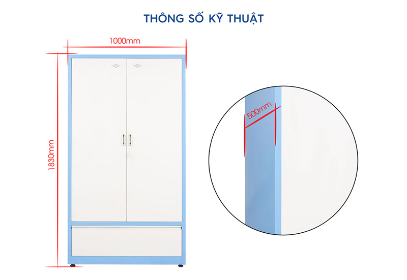 Tủ sắt chống gỉ đa năng TC32340 aneto.vn - Nội Thất Văn Phòng