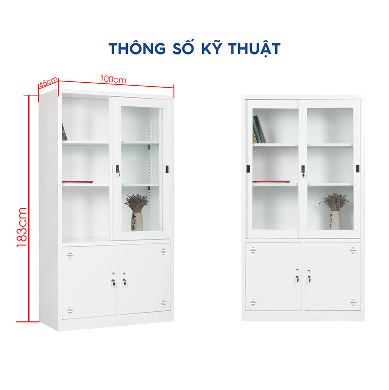 Tủ Sắt Tài Liệu Cánh Lùa Đa Năng TD32308 aneto.vn - Nội Thất Văn Phòng