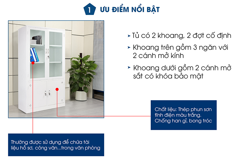 Tủ Sắt Lưu Trữ TD32303 aneto.vn - Nội Thất Văn Phòng