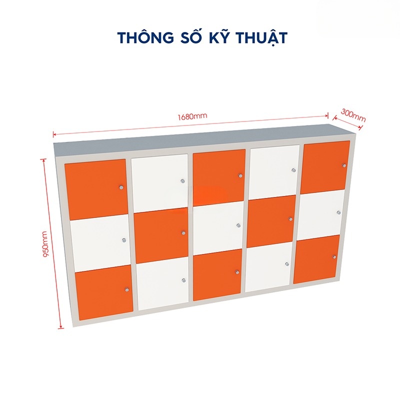 Tủ Sắt Nội Thất Sài Gòn 1680mm TN32222 aneto.vn - Nội Thất Văn Phòng