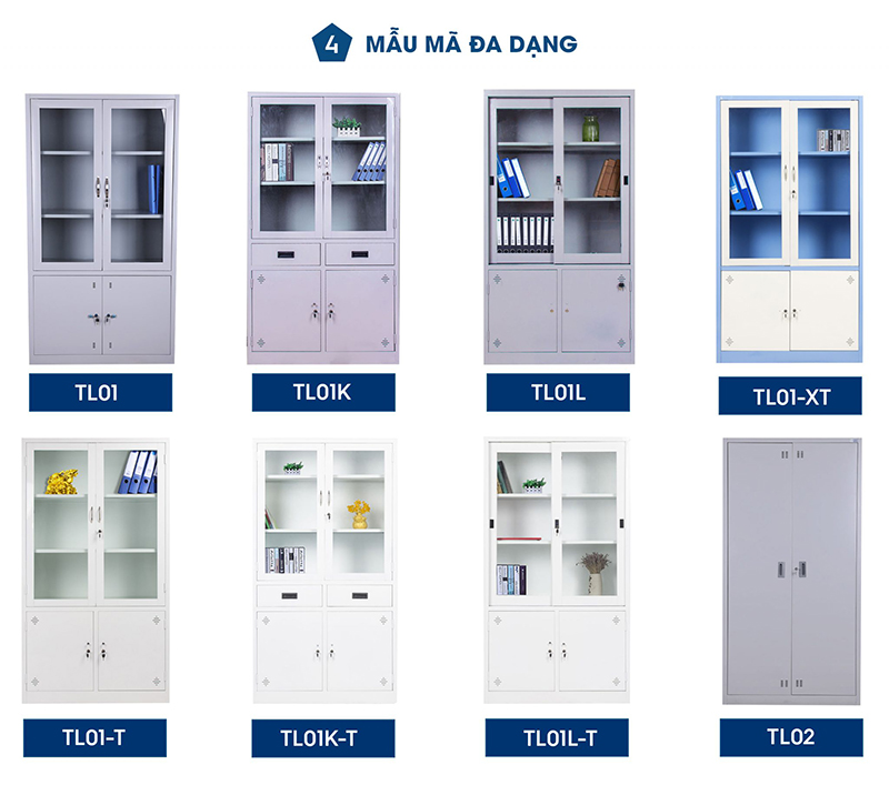 Tủ tài liệu thép 2 cánh chắc chắn (TD32285) aneto.vn - Nội Thất Văn Phòng