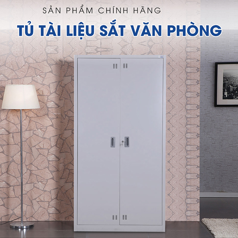 Tủ tài liệu thép 2 cánh chắc chắn (TD32285) aneto.vn - Nội Thất Văn Phòng