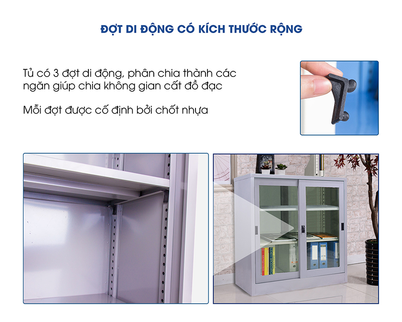 Tủ lưu trữ tài liệu 2 cánh kinh thời trang - TD32283 aneto.vn - Nội Thất Văn Phòng