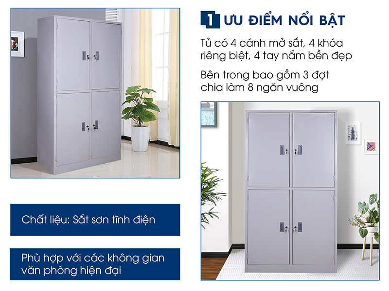Tủ lưu trữ tài liệu chống cháy TL04 - TD32274 aneto.vn - Nội Thất Văn Phòng