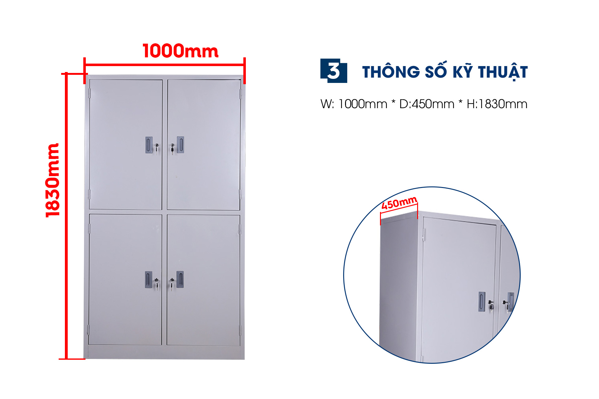 Tủ lưu trữ tài liệu chống cháy TL04 - TD32274 aneto.vn - Nội Thất Văn Phòng