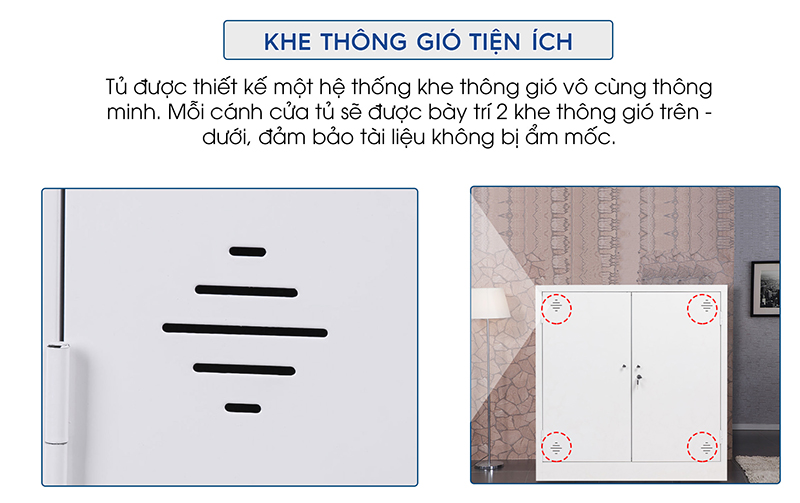 Tủ tài liệu sắt hai cánh nhỏ gọn - TD32264 aneto.vn - Nội Thất Văn Phòng