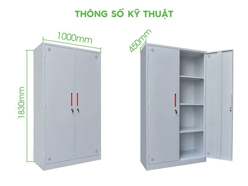 Tủ Sắt Văn Phòng Cao Cấp 4 Ngăn Sơn Tĩnh Điện TD32254 aneto.vn - Nội Thất Văn Phòng